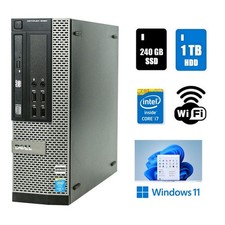 Dell OptiPlex 9020 SFF Core i7 Desktop PC 32GB Ram 1TB HDD 240GB SDD Windows 11 picture