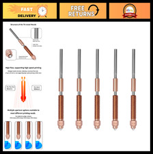 5PCS Quick-Swap Nozzle Kits, All-Metal 0.2/0.4/0.6/0.8MM for 3D Printers, Titani picture