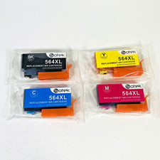Sotek Ink Cartridge 4PK New 564XL HP Photosmart Magenta Cyan Black Yellow Sealed picture