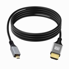 Mini/Micro HDMI to HDMI 4K 8KHyper Super Flexible Slim Cord for Camera HDTV picture