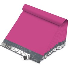 12X15.5 M5-1000pcs POLY MAILERS SHIPPING ENVELOPES PLASTIC BAGS-Hot Pink picture