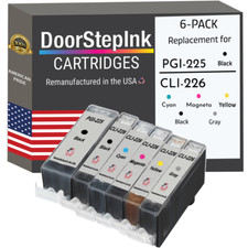 DoorStepInk Compatible Ink Cartridge for Canon PGI-225 Black and CLI-226 6Pk-USA picture
