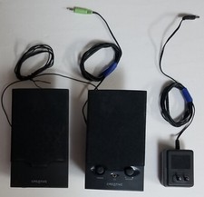 Creative Sound Blaster SBS250 Black Multimedia Computer Speakers USED UNTESTED  picture