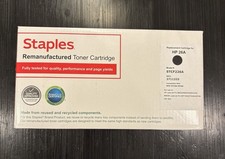 STAPLES Reman Toner Cartridge STCF226A Black for HP26A New Unused picture