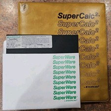 Vintage 1983 Original SuperCalc2 by SORCIM Software for CP/M & Owner's Manual picture