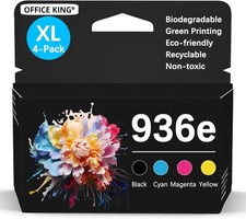 936XL 936e Ink Cartridges 4 Pack with Chip for HP OfficeJet Pro 9125e picture