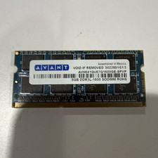 AVANT 8GB DDR3L PC3L-1600 204-Pin SO-DIMM Laptop RAM AVH641GU67G1600GE-SPXP picture