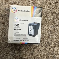 LD C2P04AN 62 Black Ink Cartridge for HP Printer picture