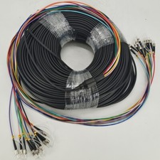 450 Meters Pre-terminated 8 Strands Armored SM Fiber /Sleeve & Colored PVC Tubes picture
