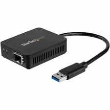 StarTech USB 3.0 to Fiber Optic Converter - USB to Open SFP Adapter - Gigabit picture