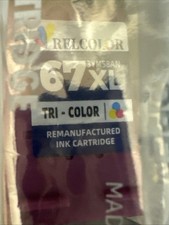 Relcolor 67XL (3YM58AN) Color/Black (3YM57AN)  High Yield Ink Cartridges picture