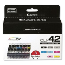 Canon® 6384B007 (CLI-42) ChromaLife100+ Ink, Black; Cyan; Magenta; Yellow; Photo picture