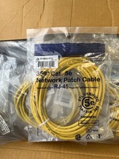 x150 Pack Lot Pan Pacific 15ft Yellow Cat5e 350MHz RJ45 Patch Cable DC-5E8Q-15YW picture