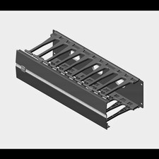 Chatsworth Evolution Horizontal Cable Manager 35441 Black 19in L 4in W picture