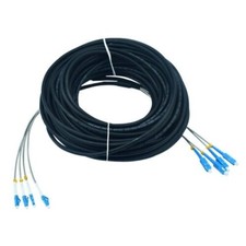 30M Field Outdoor LCUPC-SC UPC 4 Strand 9/125 Single Mode Cable Fiber Patch Cord picture