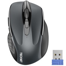 TECKNET Wireless Mouse, 2.4G Ergonomic Optical Mouse, Computer Mouse for Laptop, picture