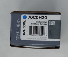 Genuine Lexmark 70C0H20 (700H2) Cyan High-Yield Toner - NEW SEALED picture