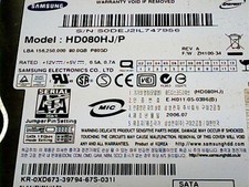 Samsung Spinpoint 80 GB HD080HJ/P 7200 RPM KR-0XD673 SATA HDD picture