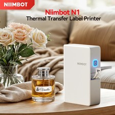NIIMBOT N1 Mini Thermal Label Printer Bluetooth Maker w/ Black Ribbon picture