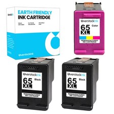3PK 65 XL 65XL Printer Ink Cartridge fits HP AMP 120, HP DeskJet 2632, ENVY 5014 picture