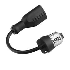 3 Outlet Light Socket Adapter, Convert E26/E27 Bulb Socket to 3 Prong Outlet picture