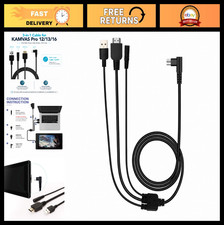 3-in-1 Cable for Graphic Drawing Monitor Huion KAMVAS Pro 12/13/16 - High-Speed, picture