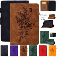 For Kindle Paperwhite 1 2 3 4 5/6/7/10/11th Gen Flower Leather Smart Case Cover picture