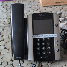 Polycom VVX 500 IP Phone HD Voice Speakerphone Black Silver MPN 2201-44500-001 picture