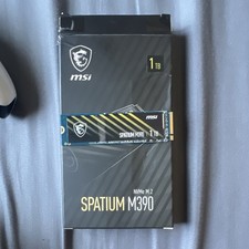 MSI SPATIUM M390 1TB NVMe M.2 PCIe Internal SSD for PC, 5-Year Warranty picture