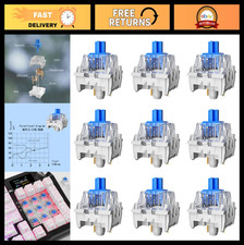 90PCS Blue Mechanical Keyboard Switches, 3 Pin Dustproof Clicky Switches for Gam picture