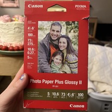 Media Canon PP-201 Photo Paper Plus Glossy II, 4x6 inch 100 Sheets Media Sealed picture