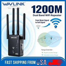 Wavlink 1200Mbps WiFi Extender Wireless Antenna Signal Repeater Dual Band picture