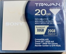 Sony QTR-NS20 - New Sealed Travan 10/20GB NS-Mini Data Cartridge  picture