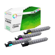 4Pk TCT Premium C4000 BCMY for Ricoh Aificio MP C4000 C5000 Compatible Toner picture