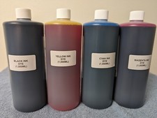 4,000ml PREMIUM COMPATIBLE MUTOH RJ-900/901 INK REFILL DYE INK C-Y-M-K picture