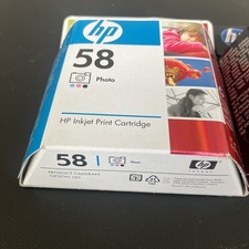 2 Pkgs HP 58 Photo Inkjet Print Cartridge (C6658AN)Expired- See Pics For Dates picture