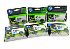 HP 935XL Cyan Ink Cartridges Genuine OEM Lot of 8 Exp 2023-2025 New picture