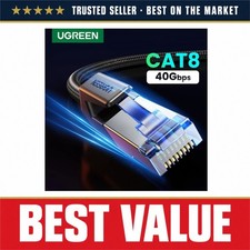 UGREEN Cat 8 Ethernet Cable 40Gbps 2000MHz Braided RJ45 Shielded LAN Cord picture