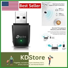 AC1300 Dual Band WiFi Adapter - USB 3.0 for Seamless Streaming & Gaming picture