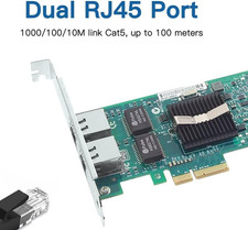 1.25G Gigabit Ethernet Converged Network Card NIC Intel 82576 PCIe x4 Dual RJ45 picture