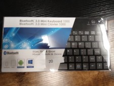 Adesso WKB‑1010BA Bluetooth 3.0 Mini Keyboard with Hotkeys (iPad/iPhone) picture