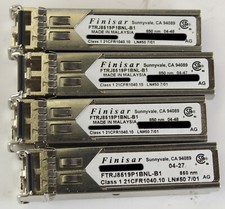 Lot of 4 Finisar FTRJ8519P1BNL-B1 Class 1 850 nm 2Gb SFP Transceiver Module picture