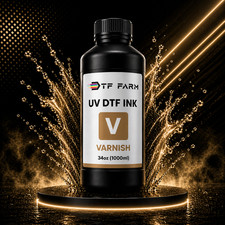 UV DTF Ink Black 34oz (1000ml) Premium UV Ink for UV Printer Epson i3200 XP600 picture