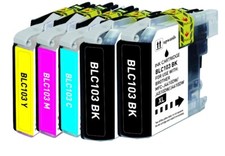 5PK XL Replacement Ink Set fits Brother LC103 MFC-J285DW MFC-J870DW MFC-J450DW picture