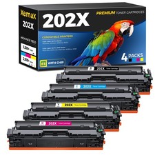 4pk Color Toner Set for HP CF500X 202X LaserJet M254dw M281cdw M281fdw Printer picture