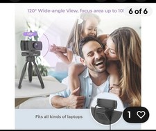 Aoozi Webcam with Microphone, Webcam 1080P.. picture