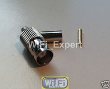 10 x BNC Female Plug crimp RG58 LMR195 RG142 Cable Straight RF connector USA picture