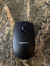 Genuine Amazon Basics MG-0975 Rev A Small Black Wireless Computer Mouse picture