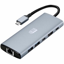 Adesso AUH-4035 7 in 1 Docking Station, Supports USB C to x1 4K HDMI, 3x USB-A picture