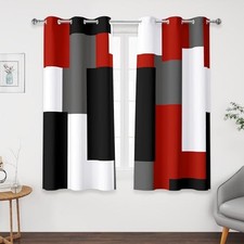 Black 100% Blackout Curtains 45 inch Length 2 42